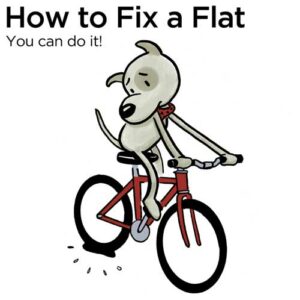 Fix A Flat Dog on a Bike